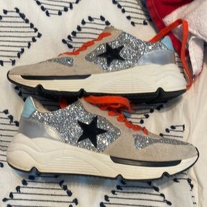 White Raven Glitter - Star sneakers - Size 7